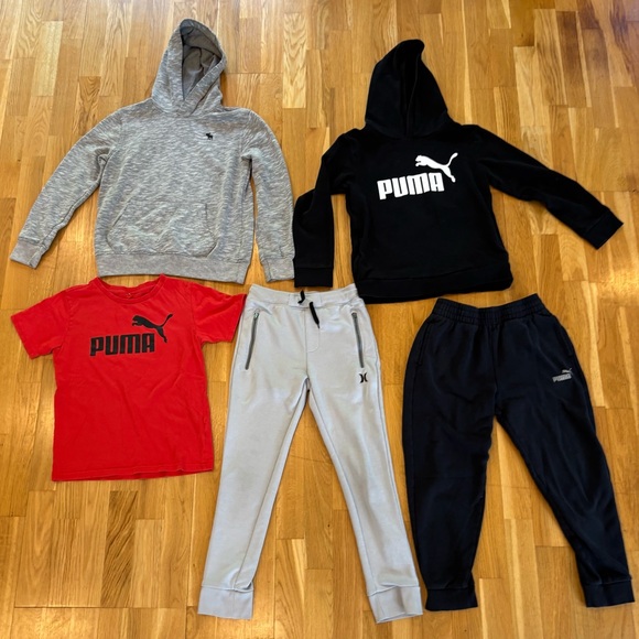 Bundle of Boys Size Medium 10-12  Puma/Hurley/Abercrombie and Fitch - Picture 1 of 11